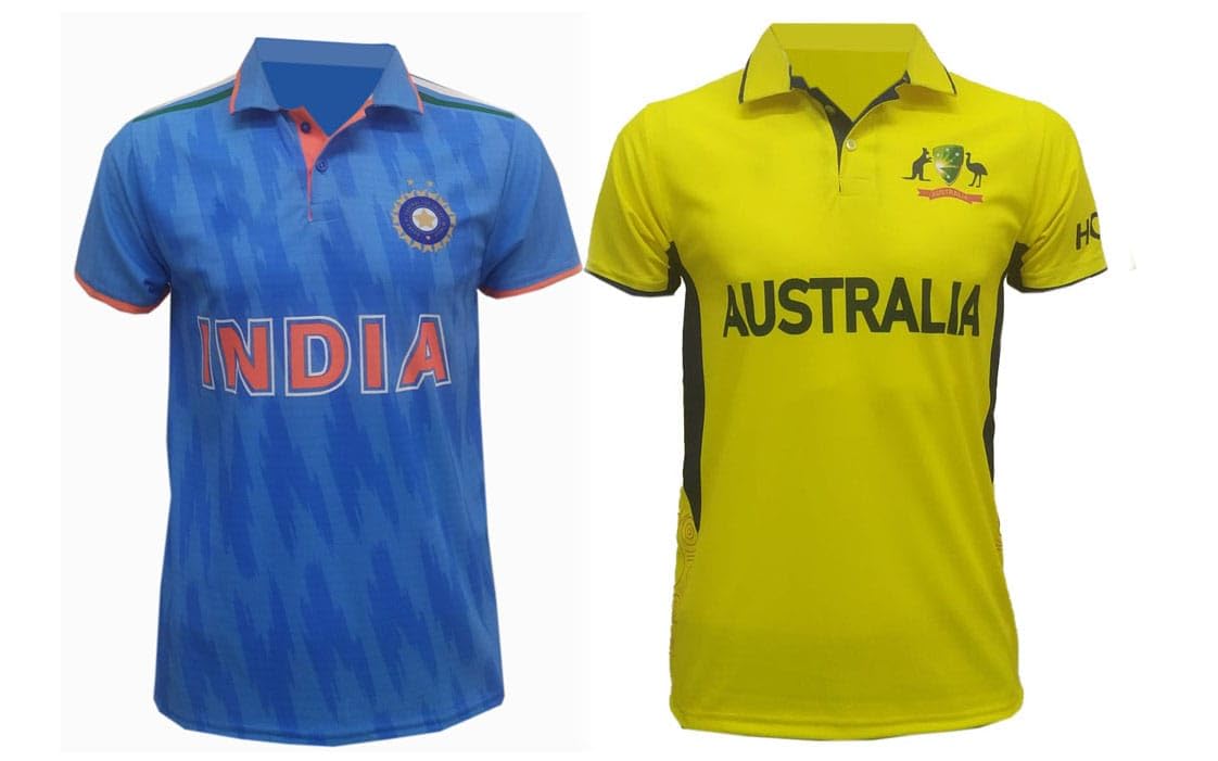 India + Australia 50 Over World Cup Jersey Combo Set (44-XL (for 76-85 KG)) Blue and Yellow (B0CJYC7W1P) Amazon Price History, Amazon Price Tracker