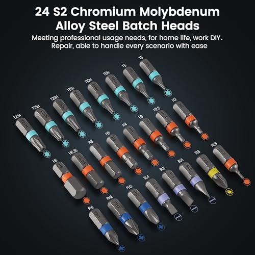 24 in 1 Magnetic Ratchet Screwdriver Set