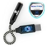 Pixel 2 to 3.5mm Headphone Jack Adapter with DAC Chipset, Stouchi Nylon Braided Type C to 3.5mm Audio Adapter USB C to 3.5mm with Realtek Noise Reduction Chip for Pixel 2/ XL, HTC U11, Essential ph-1