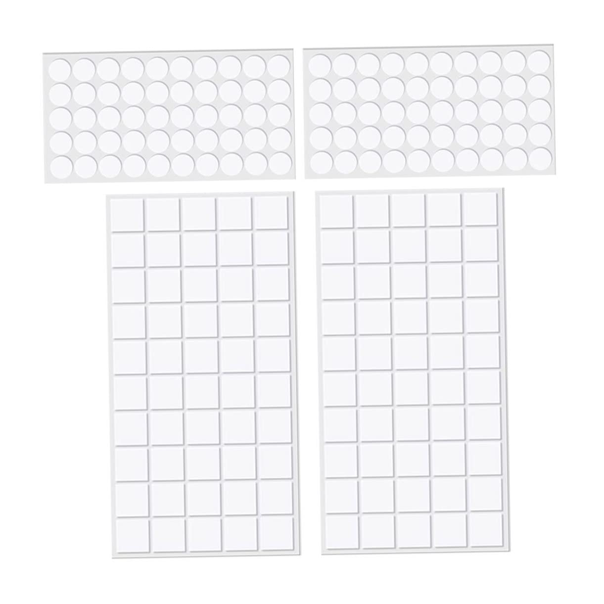 KALLORY 200pcs Double-Sided Sticky Dots Adhesive Glue Points for Balloon Decorations DIY Projects Removable No Residue Clear