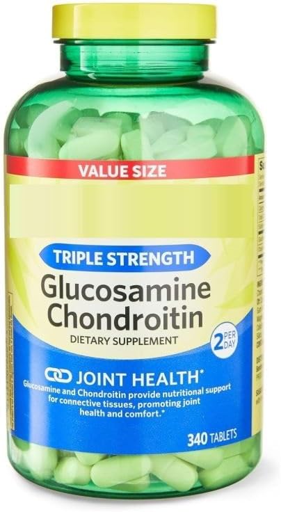 SEDLAV Triple Strength Glucosamine Chondroitin Tablets – Joint Support Supplement with MSM & Turmeric, 340 Count, Value Size