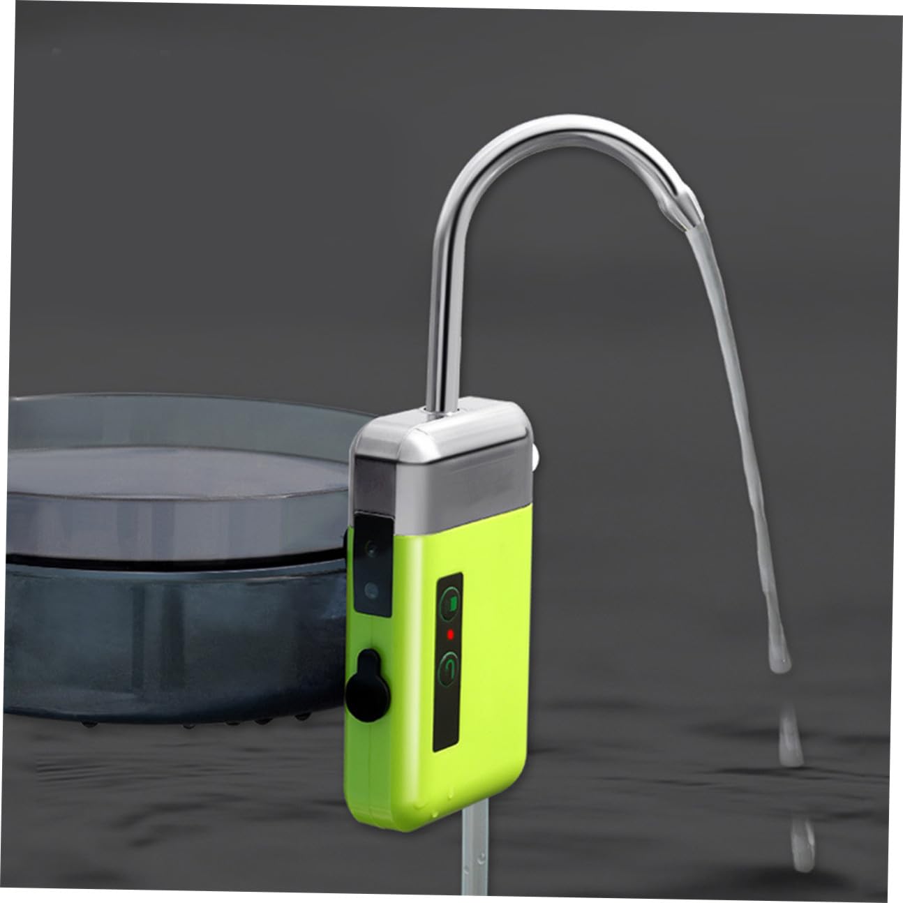 Bomba de Aire para Acuario Recargable USB, Doble Uso, Abs | 2000ma 6l/ 1, 8m, Verde, Sistema Hidropónico y Estanque, Interior y Pesca