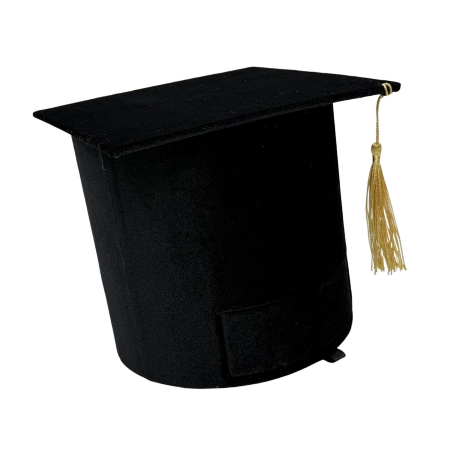 Chapeau de remise de diplôme coffret noir Sharplace, étui cadeau vide et polyvalent pour bouquet
