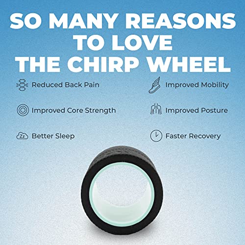 Chirp Wheel Foam Roller – Targeted Back & Neck Relief, Lumbar Spine Stretcher, Spinal Decompression Back Stretcher, Massage Roller with Density Foam for Physical Therapy, Supports 500lbs, 4-Inch Mint - Image 3