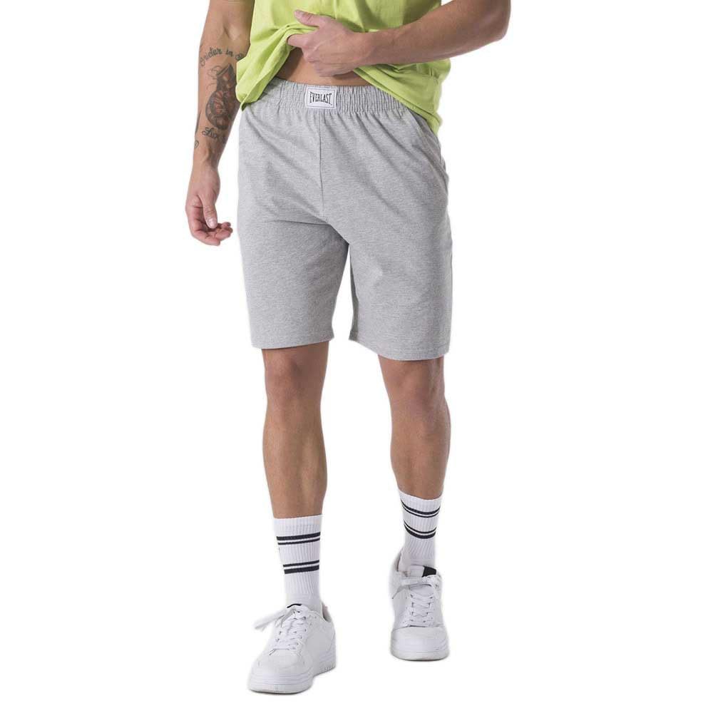 Everlast Bermuda Uomo Pantalone Corto Sport e Tempo Libero Pantaloncino Short (IT, Testo, M, Regular, Regular, Grigio)