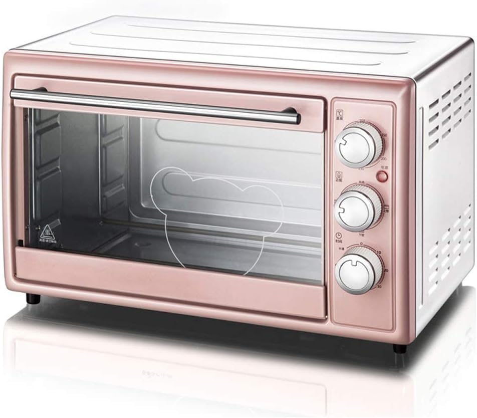 Horno Tostador Eléctrico, Mini horno 30L con temperatura controlada de 60-250 ℃ y temporizador de 60 minutos 3 métodos de cocción Horno doméstico multifuncional de tres capas con cubierta de acero Pue