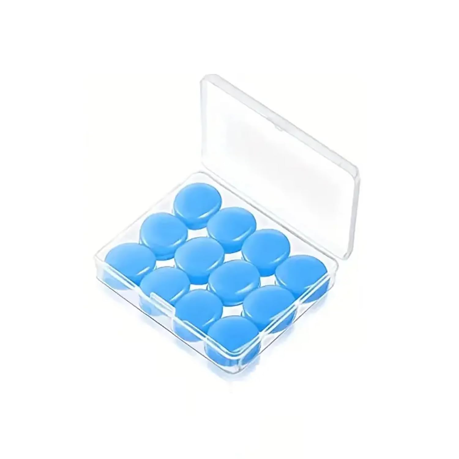 Moldable Silicone Noise Cancelling Earplugs 6 Pairs for Sleeping, Swimming, Shooting,Taking a Plane (Blue, One Size)