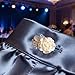 Rhinestone Buttons, Flower Button Covers With Rhinestone Design, Metal Cufflink For Business Wedding Shirt Blouses, Sturdy Grip For Formal And Casual Wear, For Fashion Enthusiasts