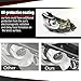 CROSSDESIGN Headlights Left & Right Compatible with Mazda CX-5 2013-2016 Halogen Factory Headlamp Clear Lens Chrome Housing Amber Reflector