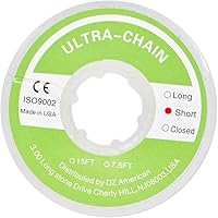 Vista 1 de RZJZGZ Cadena elástica de ortodoncia dental transparente Cadenas de potencia de soporte de carrete de ortodoncia Banda de goma elástica corta..