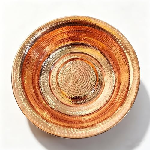 Cuenco de Cobre Martillado para Pies, 34-41 cm Diámetro