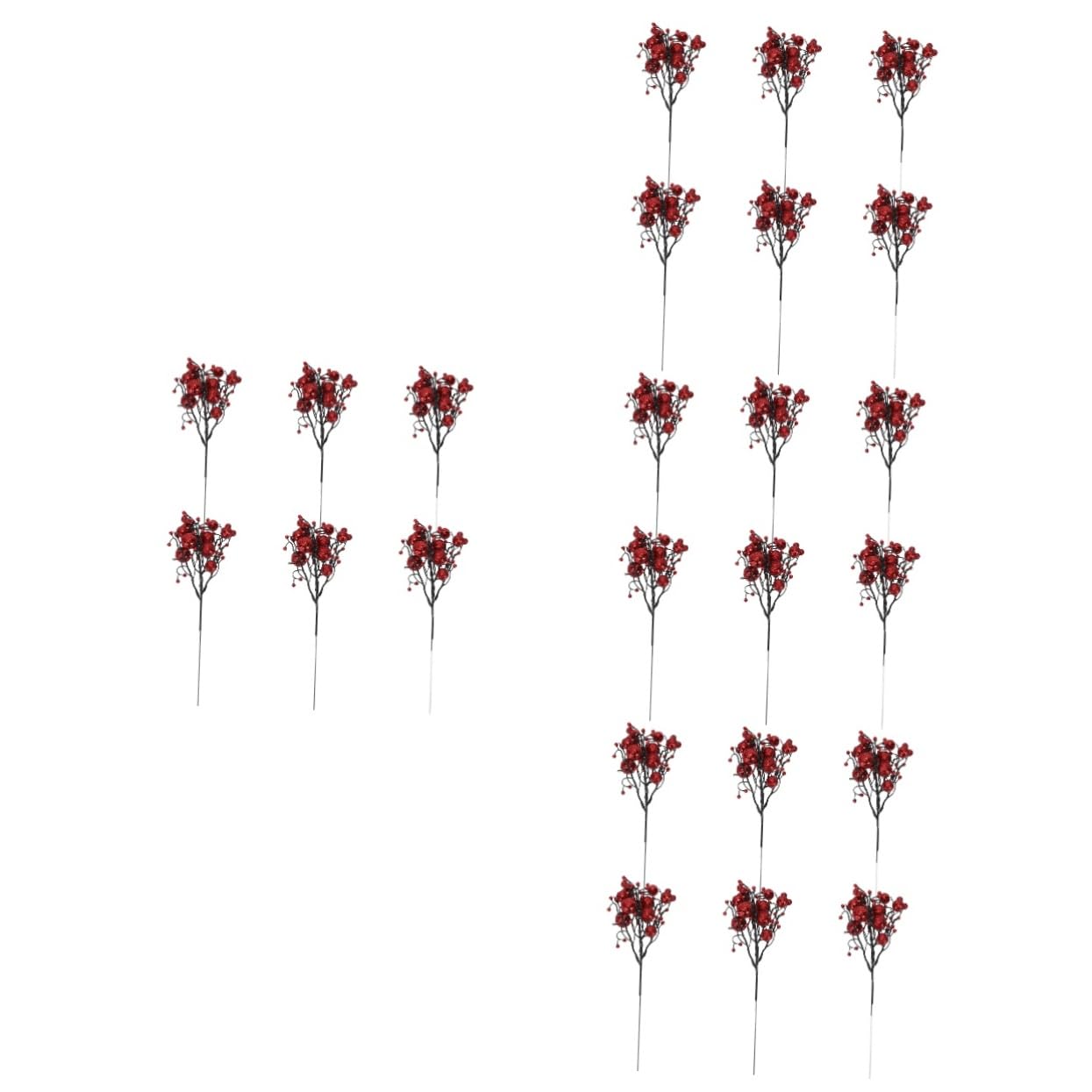 Abaodam 24piezas Ramas De Artificiales De Navidad Decoraciones para Arreglos Imitación De Frutas Accesorios para Fiestas y Decoración para Hogar y Comercio