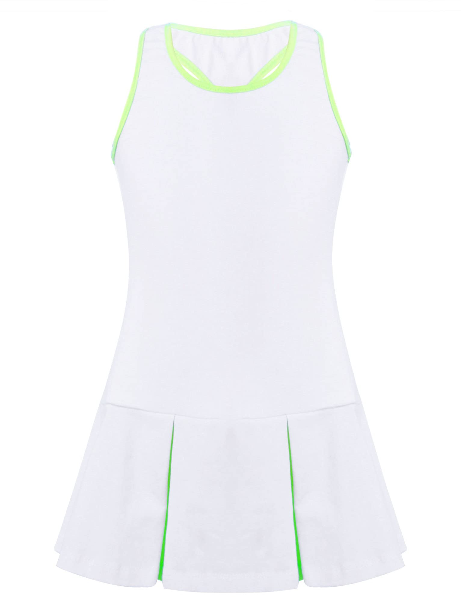 Conjunto de ropa de tenis para niños y niñas, sin mangas, vestido de golf con pantalones cortos, conjunto de ropa deportiva, chándal, fitness, correr, competición