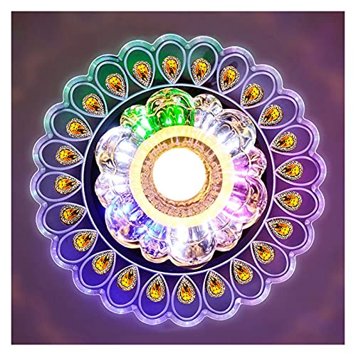 Lustre cristal LED multicolore pour une ambiance de salon moderne