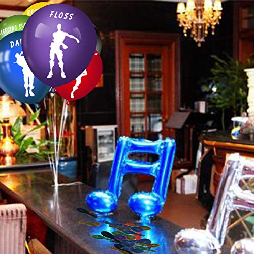 60Pcs Gaming Party Latex Balloons - 12 Inches Happy Birthday Big Solid Balloons For Party Supplies Decoration Birthday Party Favors, With 1 Pcs Loving-Type Balloon-6 Colors #TOP6