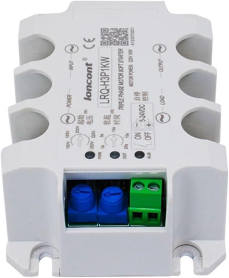 Single/Three Phase Motor Soft Start Module Controller 1KW 5KW Motor Online Soft Starter Fan Pump Compressor Conveyor (Size : Single Phase 6KW)