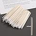 Fcozpjk 200PCS Precision Tip Cotton Swabs with Wooden Sticks, Pointed Tip Cotton Swabs for Nail Polish Touch Up, Disposable Makeup Applicators, Cotton Sticks for Makeup, Microblading Supplies