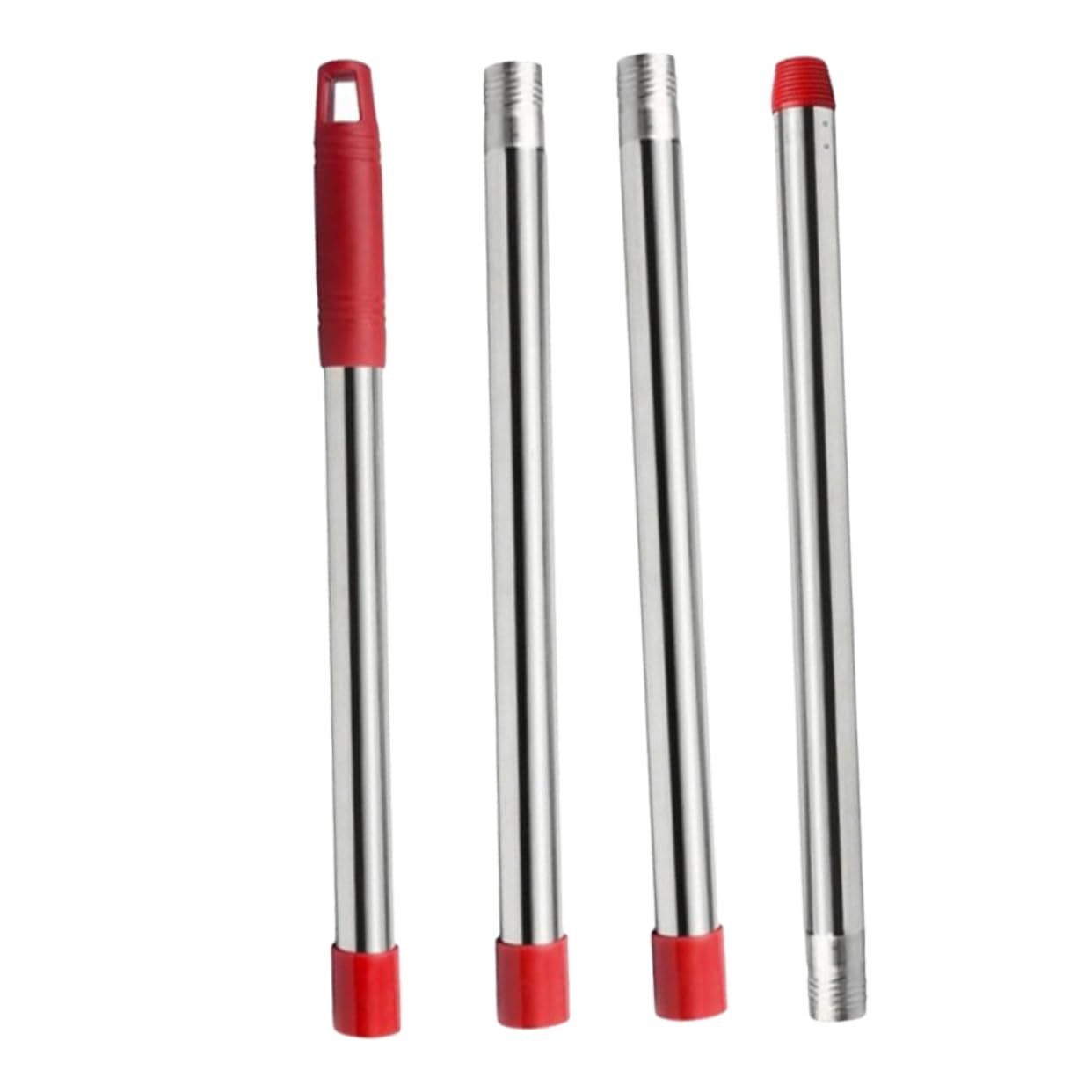 Veemoon Mopp Stiel Edelstahl - Verstellbarer Ergonomie Griff