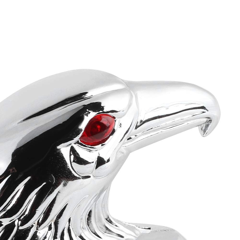 Ornement de tête d'aigle de moto, ornement de décor de garde-boue de garde-boue avant avec boulons de 6mm accessoires de style de décoration de moto universels pour moto