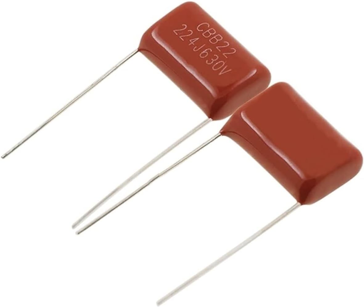 10pcs CBB 630V 102J 222J 472J 332J 103J 153J 223J 333J 473J 683J 104J 154J 224J 334J 474J 564J 684J 824J 105J 155J 205J 225J 335 Industrial Electrical Capacitors Assortment Kit(630V 472J 10M