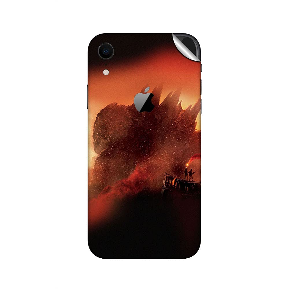 GADGETS WRAP Printed Vinyl Skin Sticker Decal for Apple iPhone Xr - Godzilla