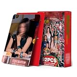 ARHZ 60 Stück KATSEYE Fotokarten 32 Aufkleber Novel Album Karten Set Mini Merch Photocards Set Fans Geschenk Mädchen Fans
