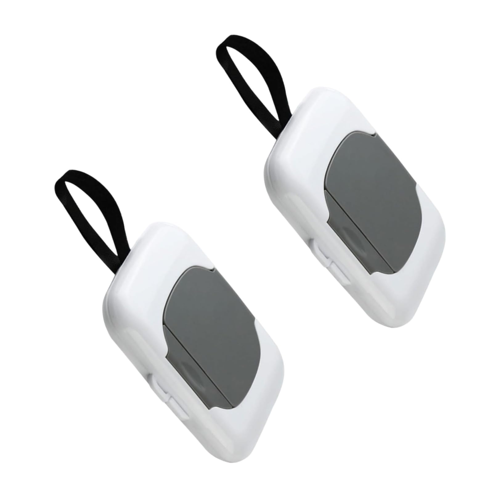 Photo 1 of 1Pcs Travel Wipe Holder Reusable Wet Wipe Container Box Strollers Hanging Dispensers Refillable Wipe Case Safe Wet Storage Wipe Holders Wipes and Holders?Gray?