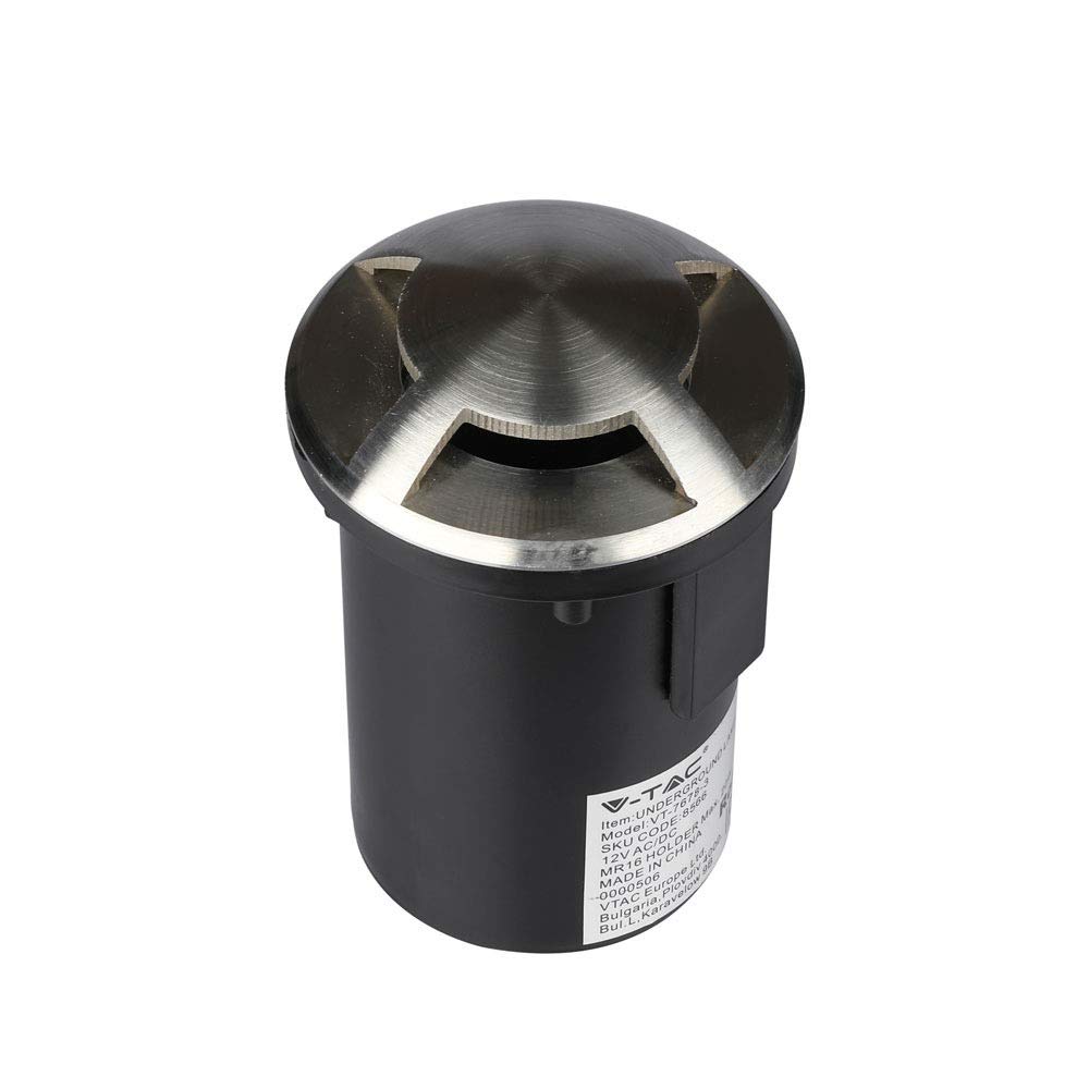 Adaptateur dencastrement noir argent V-TAC pour rénovation luminaire