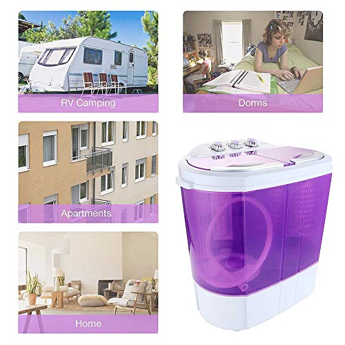 Display4top 3.6 KG wasmachine Mini wasmachine(paars) - Image 5