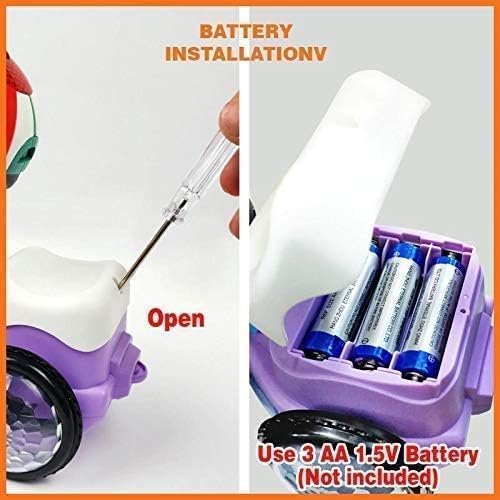 Magicwand ABS Plastic Bump & Go Stunt Tricycle Toy with 3D Lights for Kids (Dance Girl) 2
