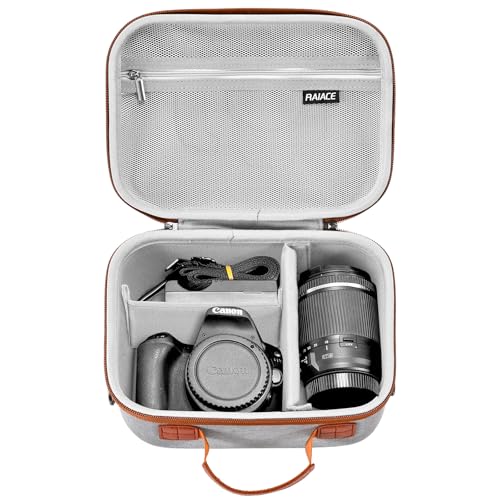 Maleta rígida para cámaras Canon, Sony y Nikon (gris)
