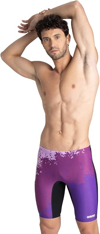 ARENA Mens Competitive Swim Training Bathing Suit for Men Chlorine Resistant UV Protection Low Drag Athletic Jammers