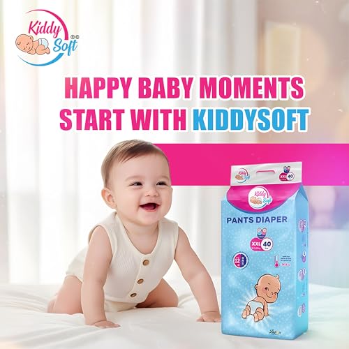 Image of Baby Diaper Pants, Extra Large (XXL), 40 Counts | 5 Layer All Night Leakage Protection & Quick Absorbency | For Babies of 19-25 Kg | Up to 12 hours Protection | Rash Free Comfort Diapers