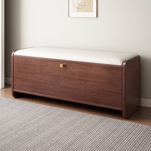 Banc porte-chaussures en bois authentique pour maison chaleureuse