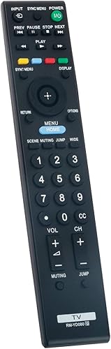 Miniatura 2 de RM-YD080 RMYD080 Reemplazo remoto compatible con Sony EX440 EX340 EX350 BX451 BX450 Series Bravia LCD TV KDL-42EX441 KDL-42EX440 KDL-32EX340
