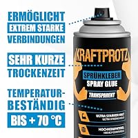 Sprühkleber 500 ml - Kraftsprühkleber Spray Kleber Schaumstoffkleber – Ansicht 5