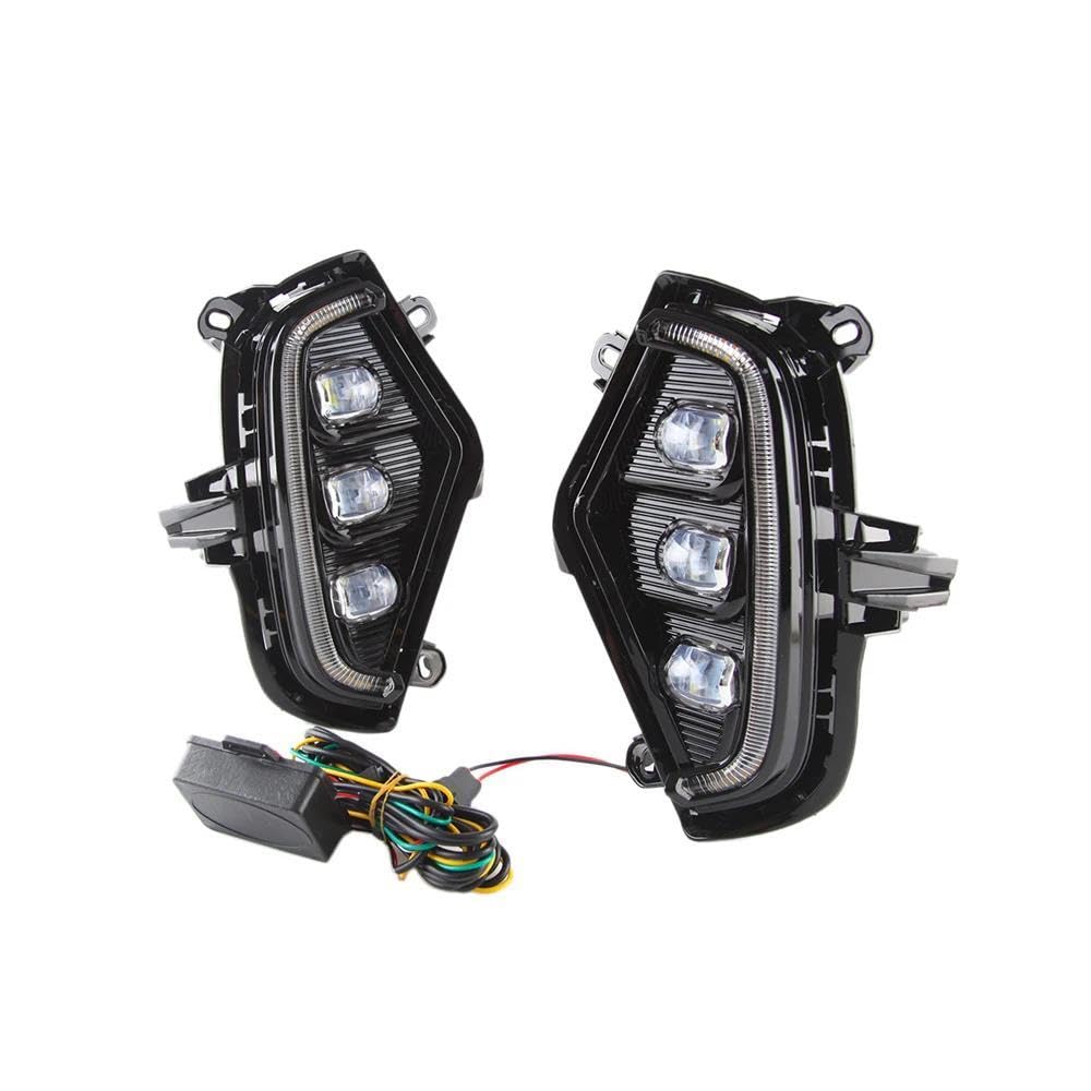 Luces diurnas LED para Toyota RAV4 2019-2022 faros antiniebla con intermitentes delanteros 8