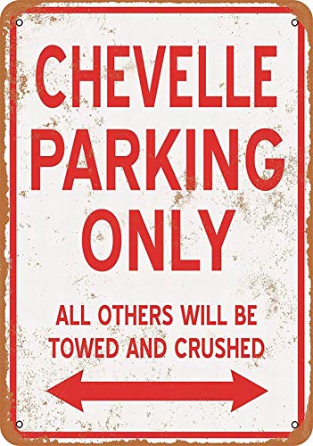 Fsdva 12 x 16 Metal Sign - Chevelle Parking ONLY - Vintage Look