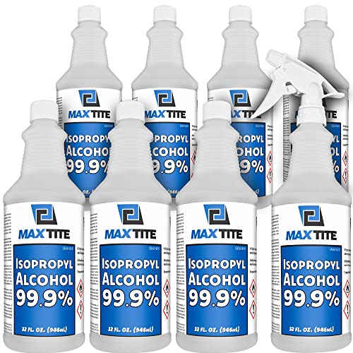 MaxTite 99.9% Isopropyl Alcohol (2 Gallons 8 Pack)