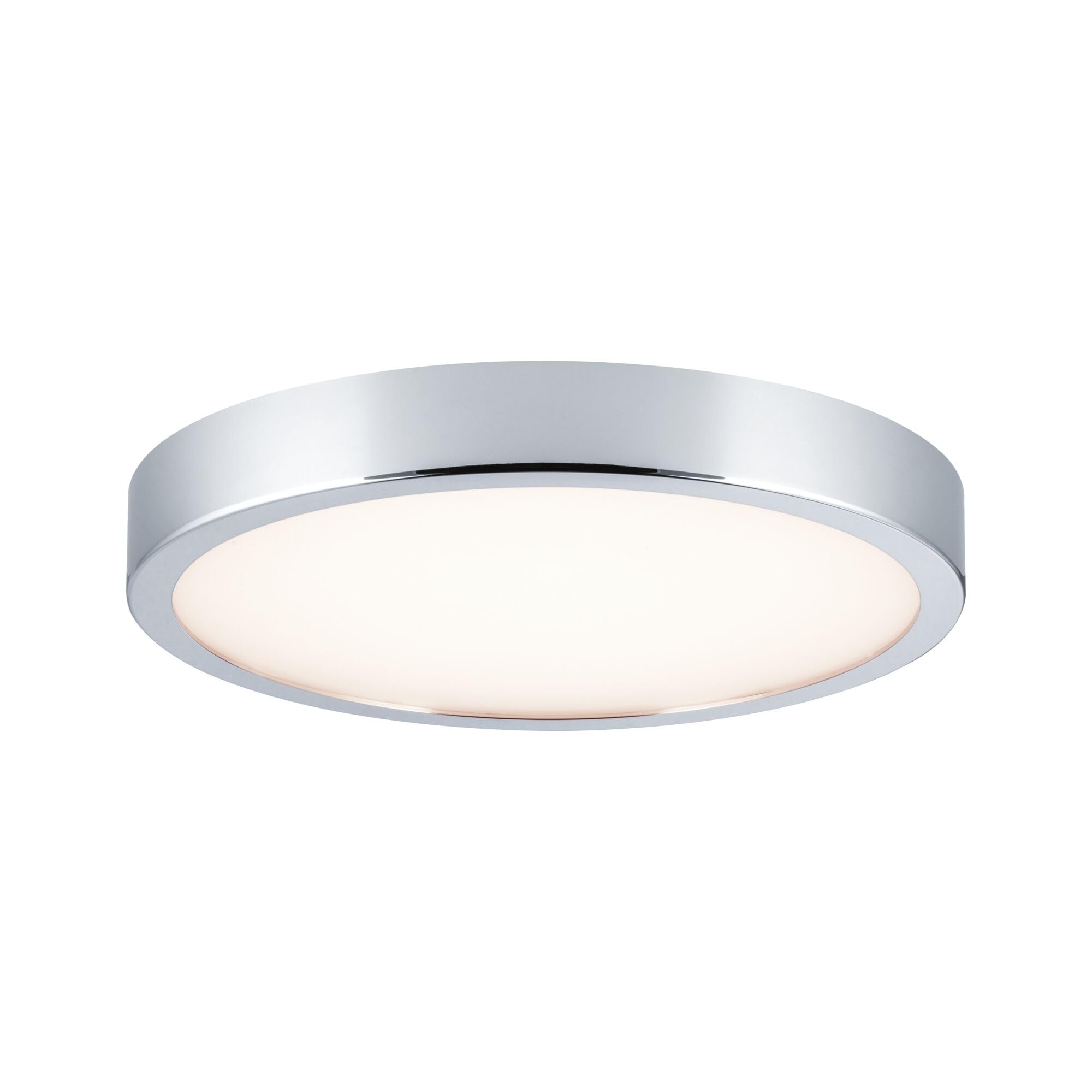 Paulmann 70882 Deckenleuchte LED Panel Aviar Deckenlampe flach Deckenlicht IP44 spritzwassergeschützt 20W Badezimmerlampe Chrom inklusive Leuchtmittel