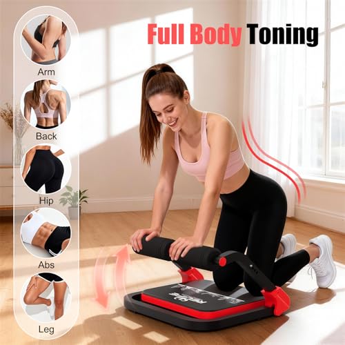 RELIFE REBUILD YOUR LIFE Appareil d'entraînement abdominal pour la maison Pliable et 3 niveaux de résistance Entraînement des abdominaux, des jambes et des fessiers Appareil d'entraînement – Image 4