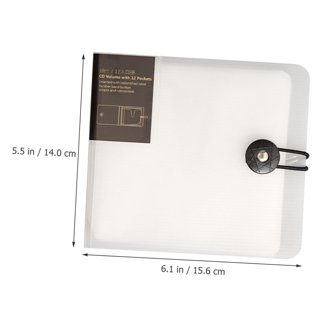 JECOMPRIS Capacity CD Storage Binder Material CD Holder with Smooth Design for Car Home Compact DVD Organizer for Easy Carrying and Use Transparent
