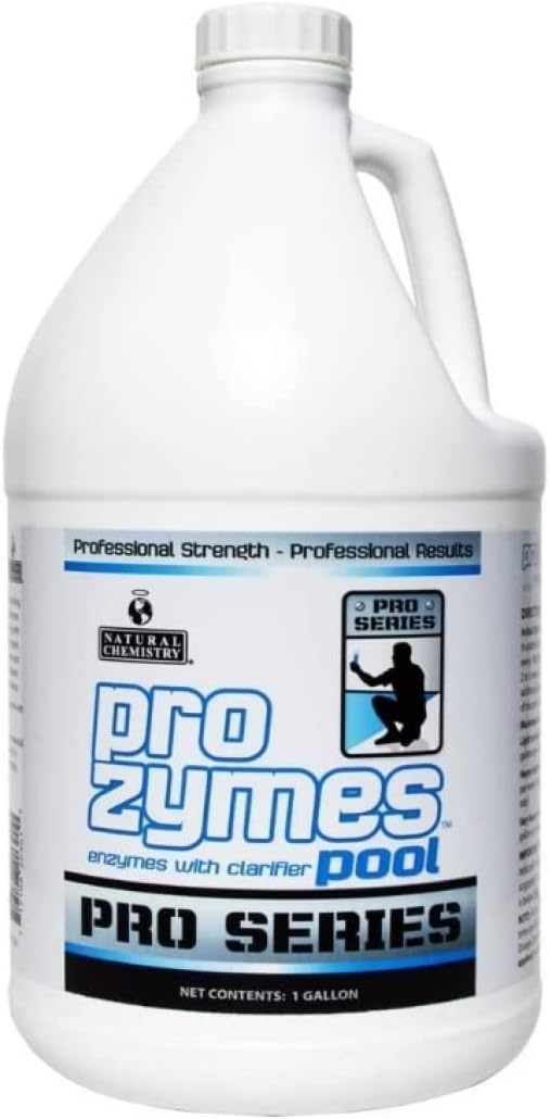 Natural Chemistry Pro Series Pool ProZymes, 1 Gallon, Single, Protects Pool from Water Cloudiness and Scumlines