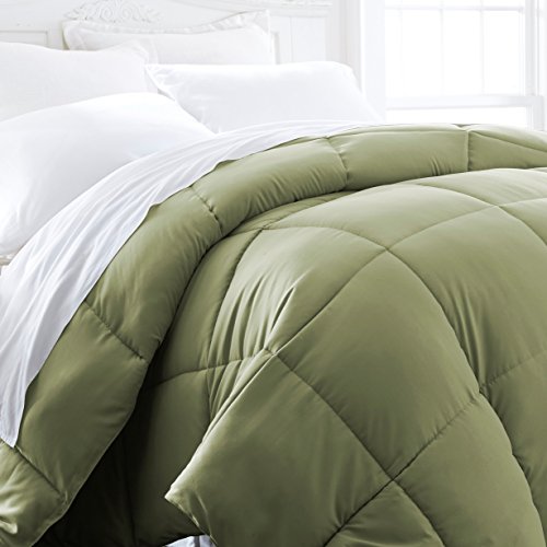 ienjoy Home Hotel Collection 1500 Series - Lightweight - Luxury Goose Down Alternative Comforter - Hotel Quality Comforter and Hypoallergenic Â - Full/Queen - Sage