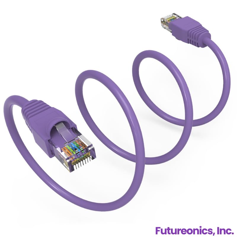 Cable Ethernet Cat 6 UTP 25 pies Pack 20 púrpura miniatura 4