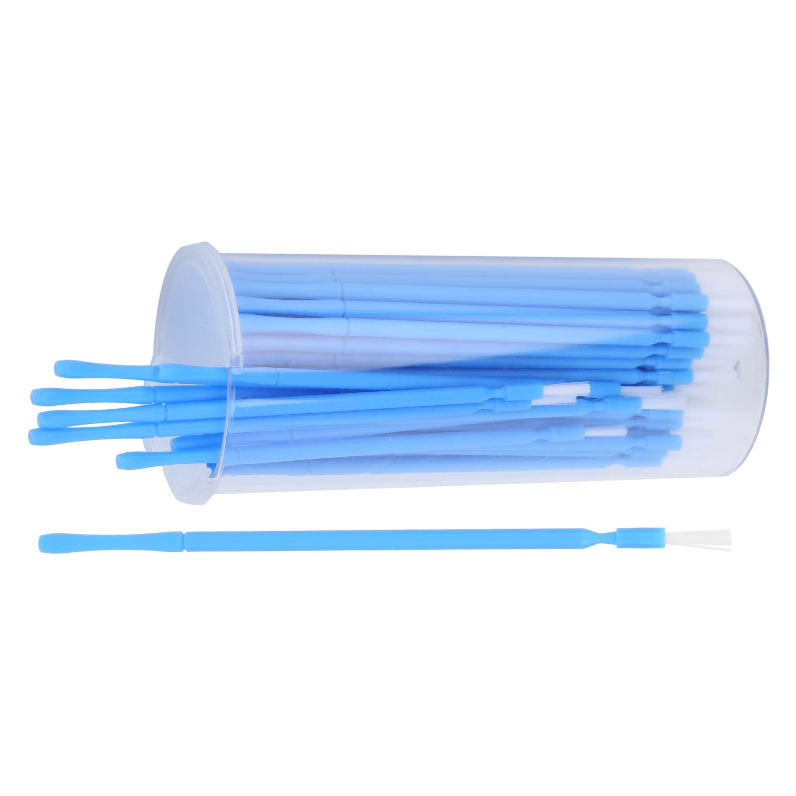 Dental Applicator Brush Disposable Cohesive Desensitizer 100pcs Whitening Tool Dental Accessory Blue Handle White Brush Hair Dental Clinic Home Use