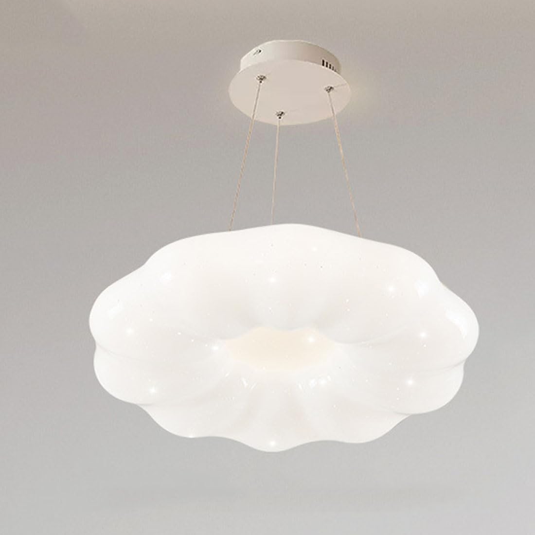 Lámpara de araña LED para habitación infantil con luz moderna de diseño calabaza y nube