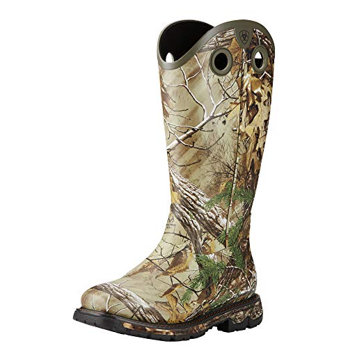 ARIAT Men's Conquest Waterproof Insulated Rubber Buckaroo Boot Square Toe Camouflage 14 D
