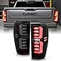 ACANII - For [LED Type] 2019-2023 GMC Sierra 1500 20-23 2500HD 3500HD Black Smoked LED Tube Tail Lights Lamps Left+Right