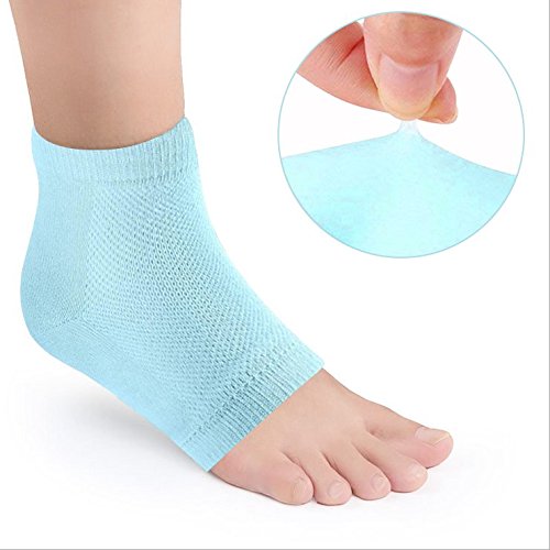 Buy Amariver 3 Paris Blue Moisturizing Gel Socks, Open Toe Feet Care Spa Moisturising Cotton